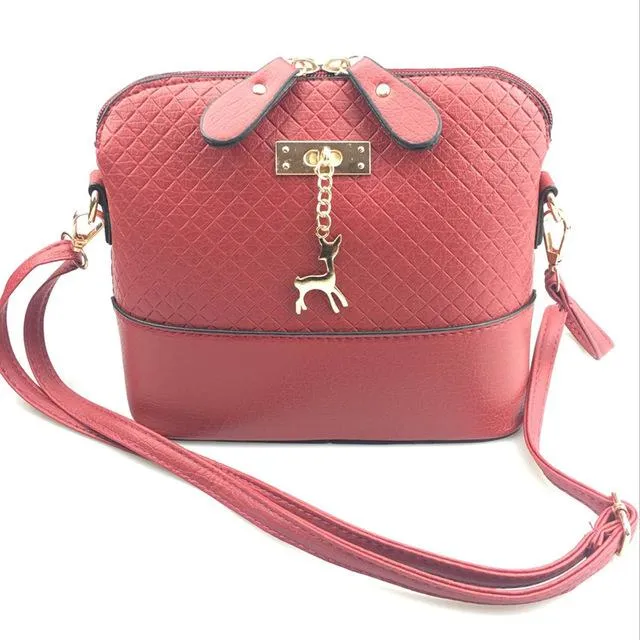 2017 Women Shoulder Bags Fashion Mini Bag With Deer Toy Shell Shape Women Small  Messenger Crossbody Bag Ladies Zipper HandBags