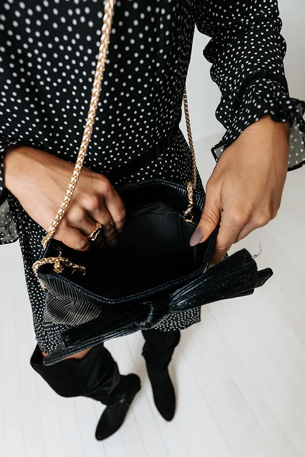 All The Glamour Clutch In Black