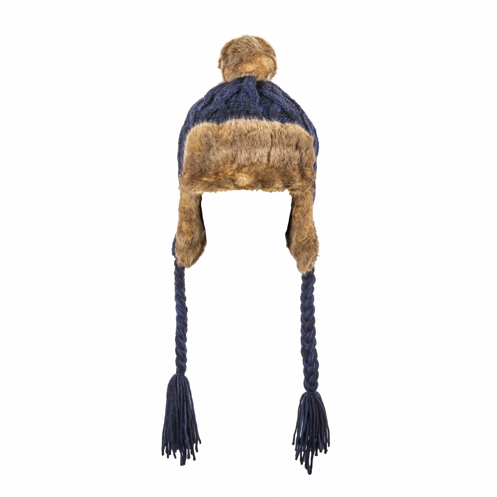 Aran Cable Trapper Hat