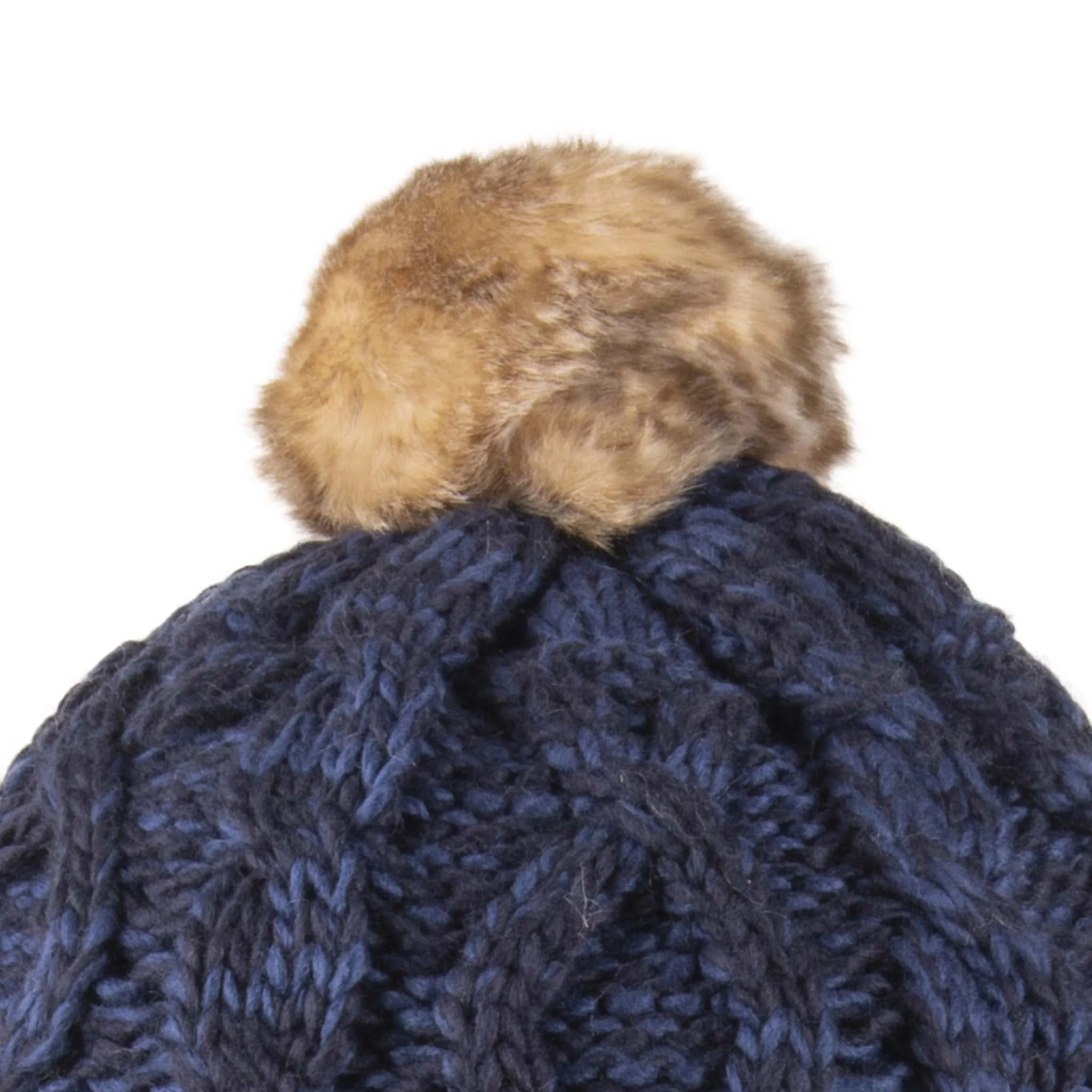 Aran Cable Trapper Hat