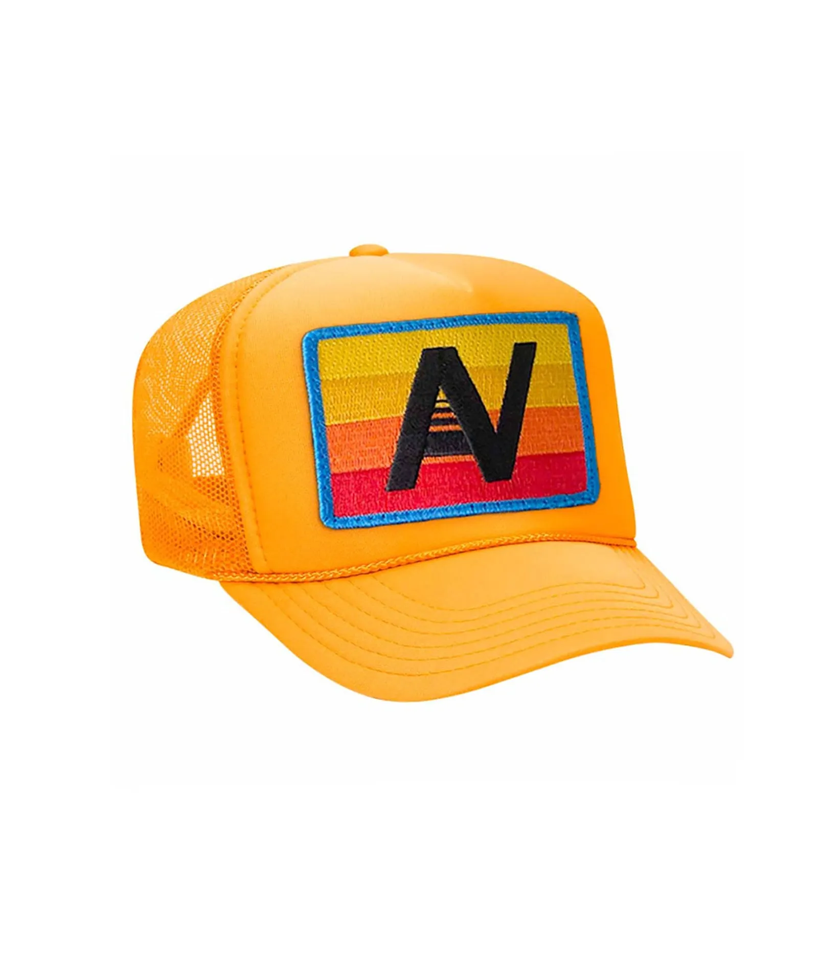 Aviator Nation Kids Logo Rainbow Vintage Foam Trucker