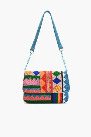 Beaded Shoulder Bag-Geomatric