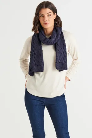 Betty Basics Thelma Scarf - Dark Navy