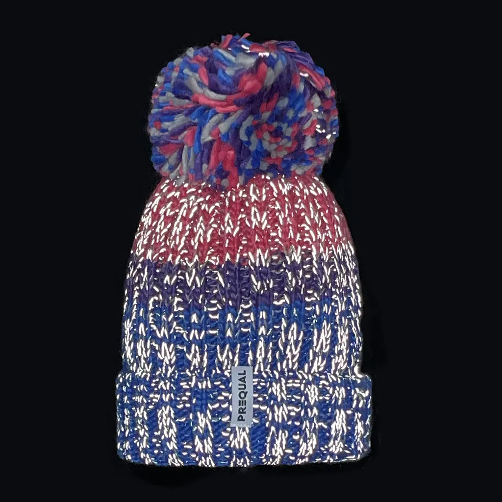 Bisexual Luxury Super Sherpa Fleece Lined Reflective Bobble Hat