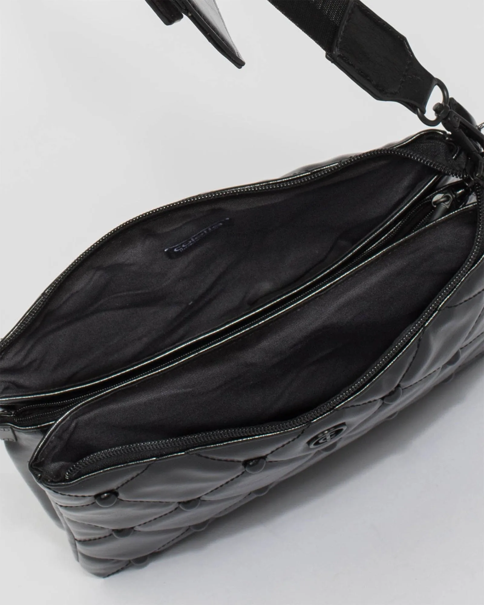 Black MJ Webbing Crossbody Bag