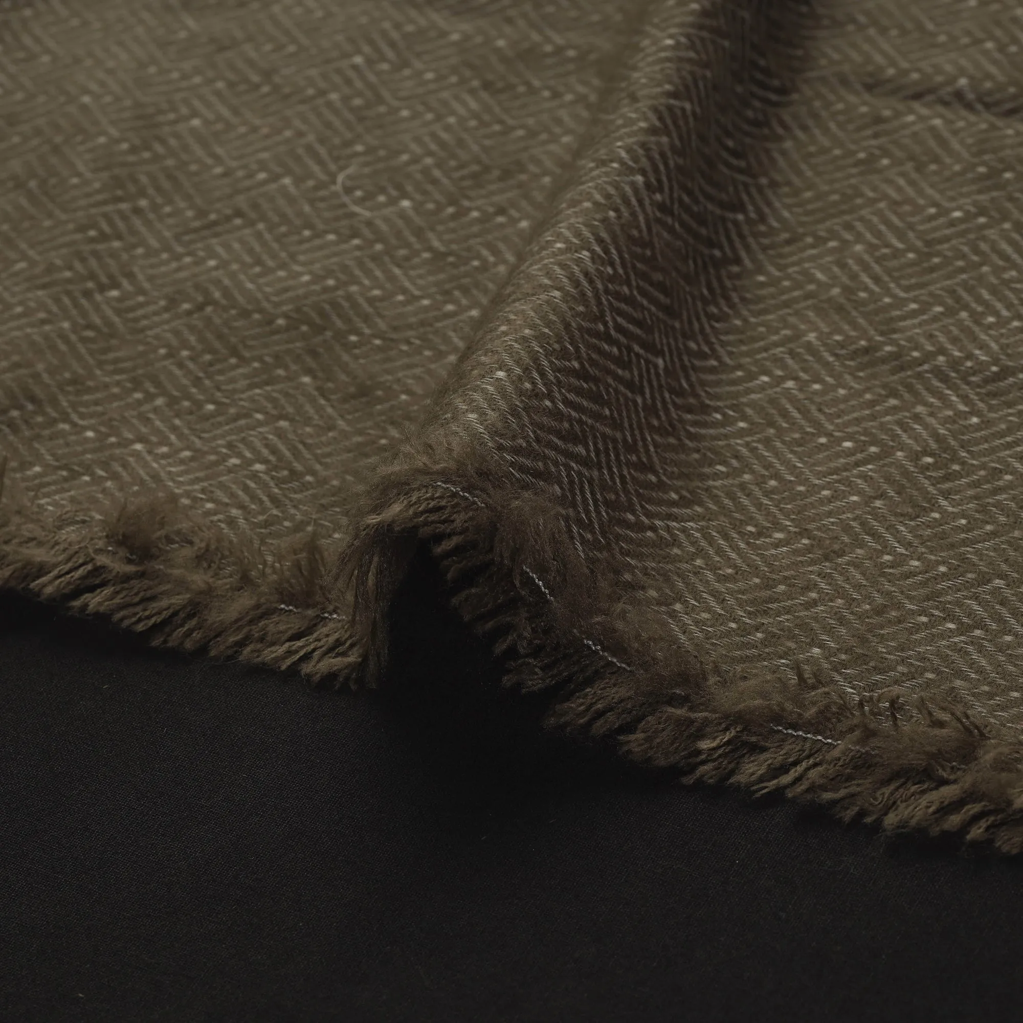 Brown - Acrylic Fine Wool Fabric 36