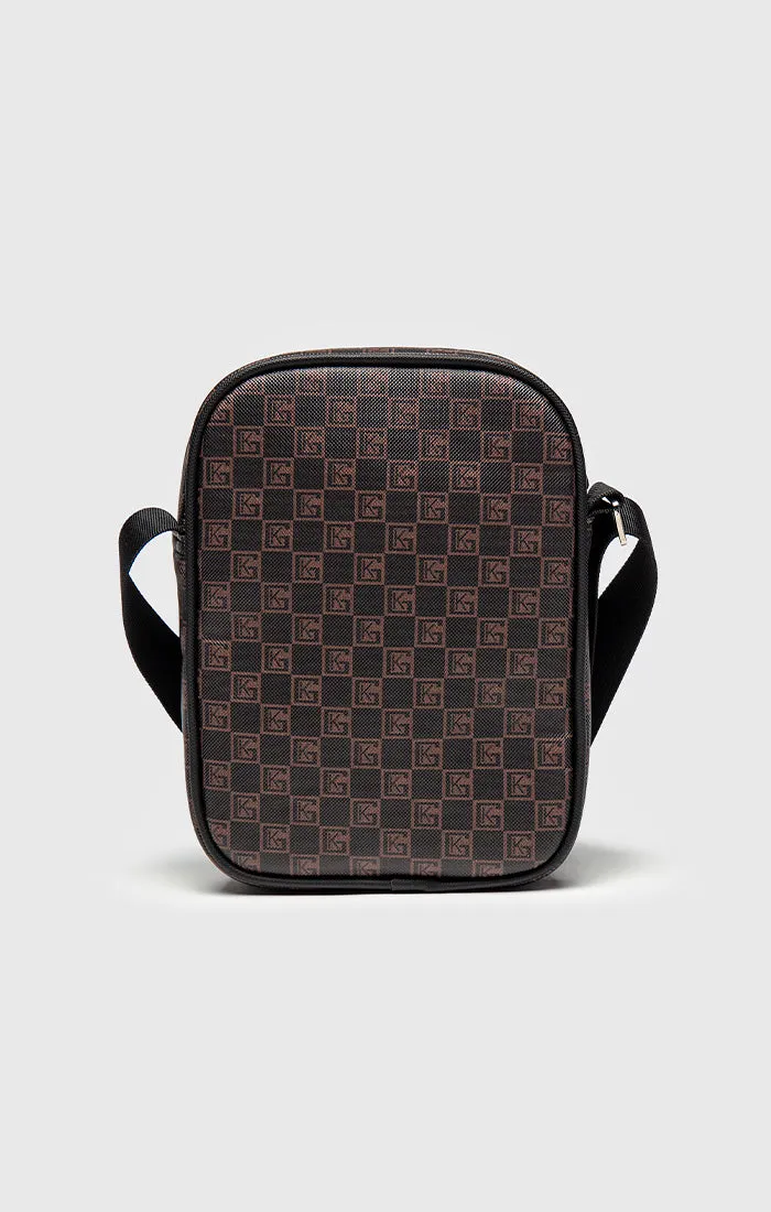 Brown iD Clone Vertical Shoulder Bag