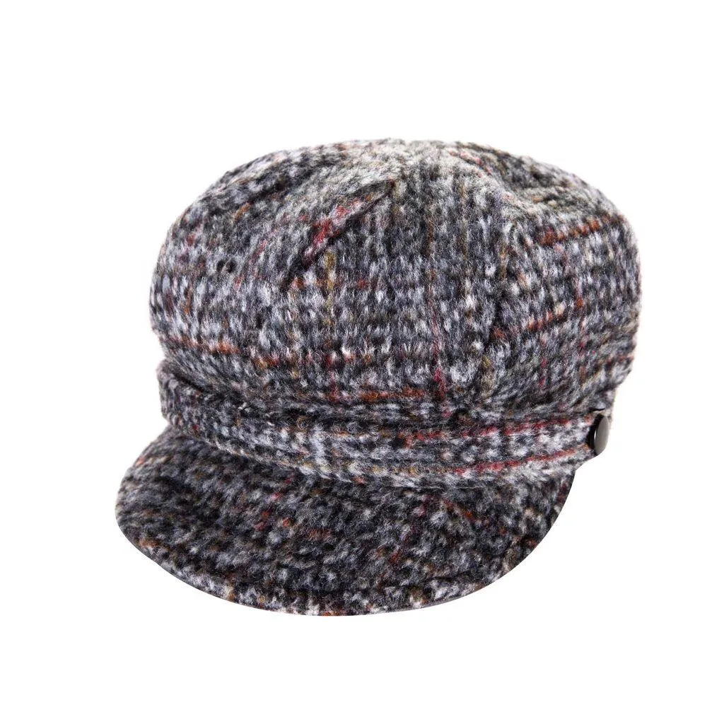 Brushed Tweed Newsboy Cap