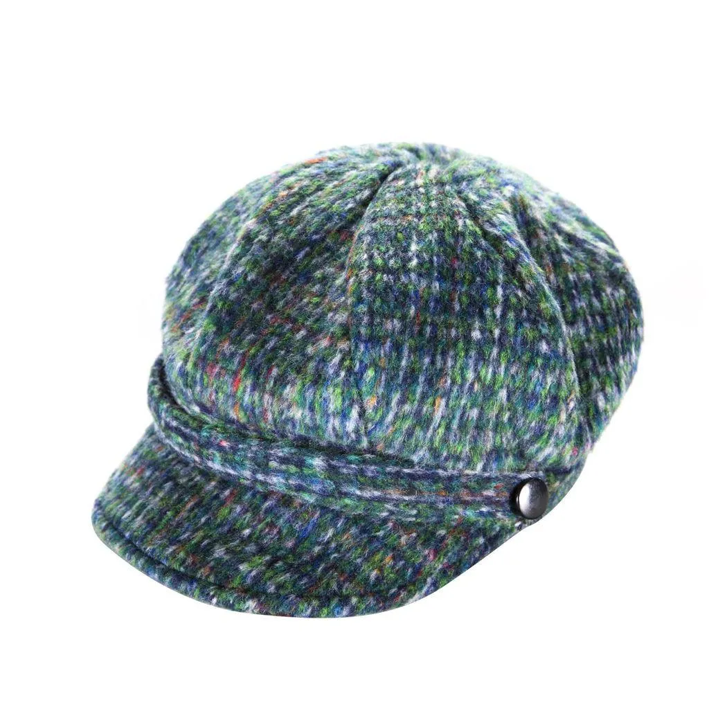 Brushed Tweed Newsboy Cap