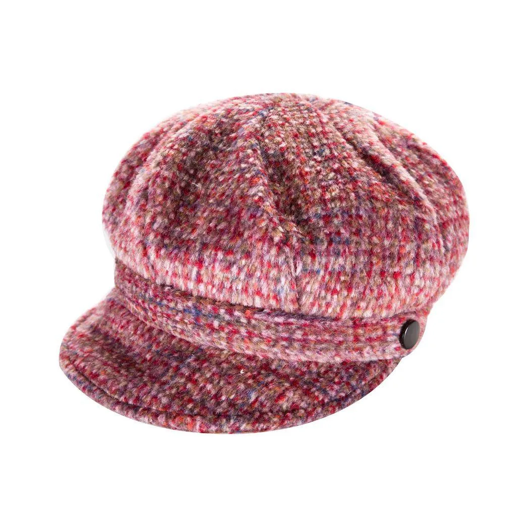 Brushed Tweed Newsboy Cap