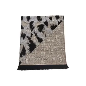 Cavalli Class Beige Wool Men Scarf