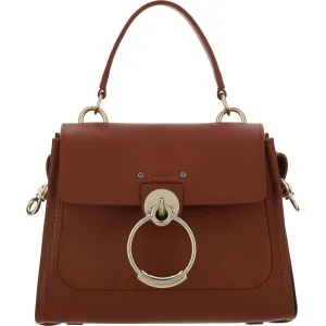 Chloé Elegant Sepia Brown Calfskin Shoulder Handbag