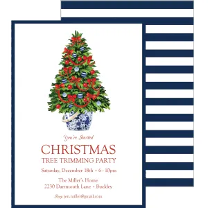 Christmas Tree Holiday Party Invitation