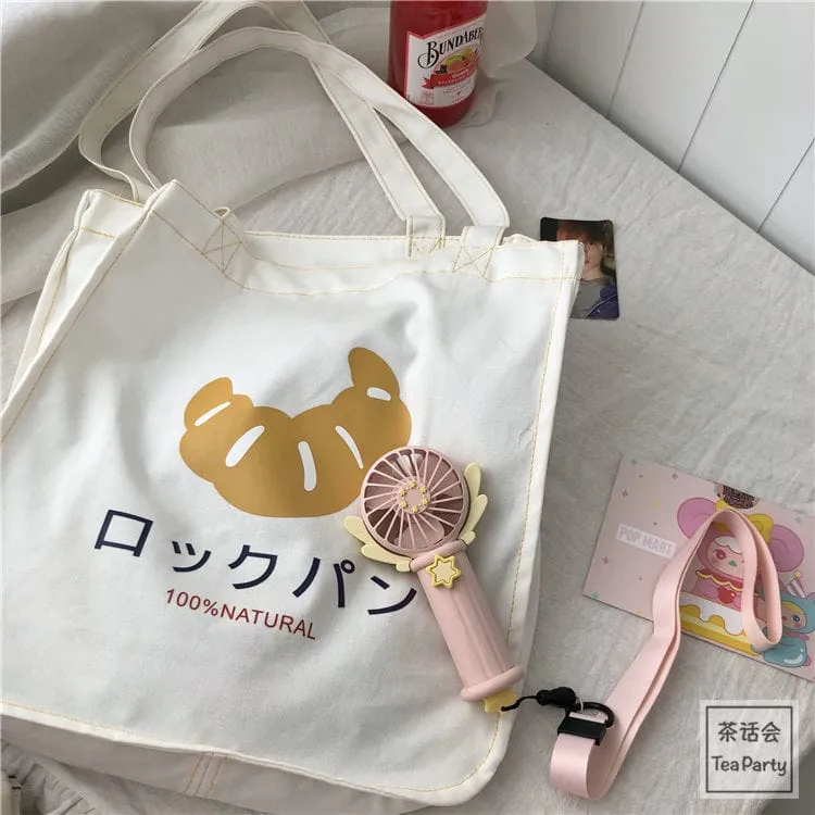 Croissant Tote Shopping Bag