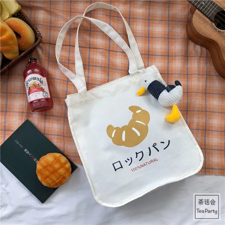 Croissant Tote Shopping Bag