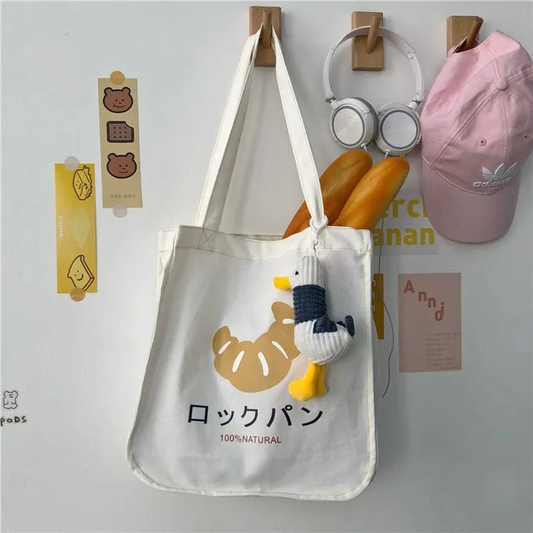 Croissant Tote Shopping Bag