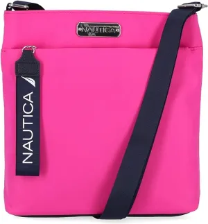 Crossbody bag Nautica Diver Nylon Small Purse with Adjustable Shoulder Strap, pink