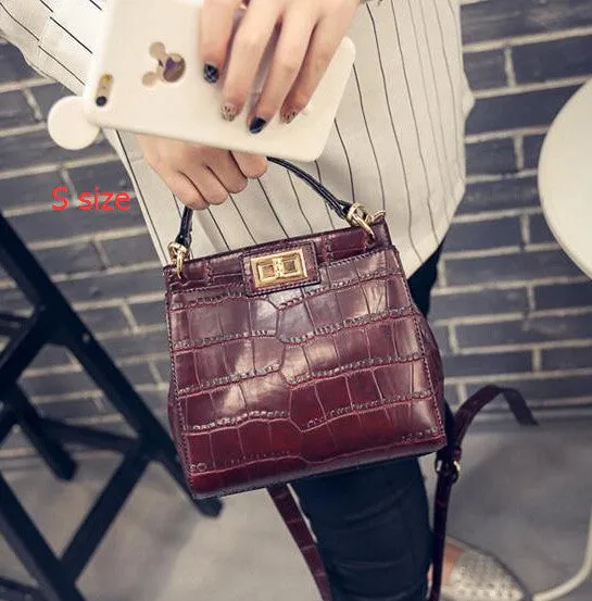 crossbody bags for women New women Messenger bag crocodile PU leather mini cat shoulder bag handbag sac a main femme de marque