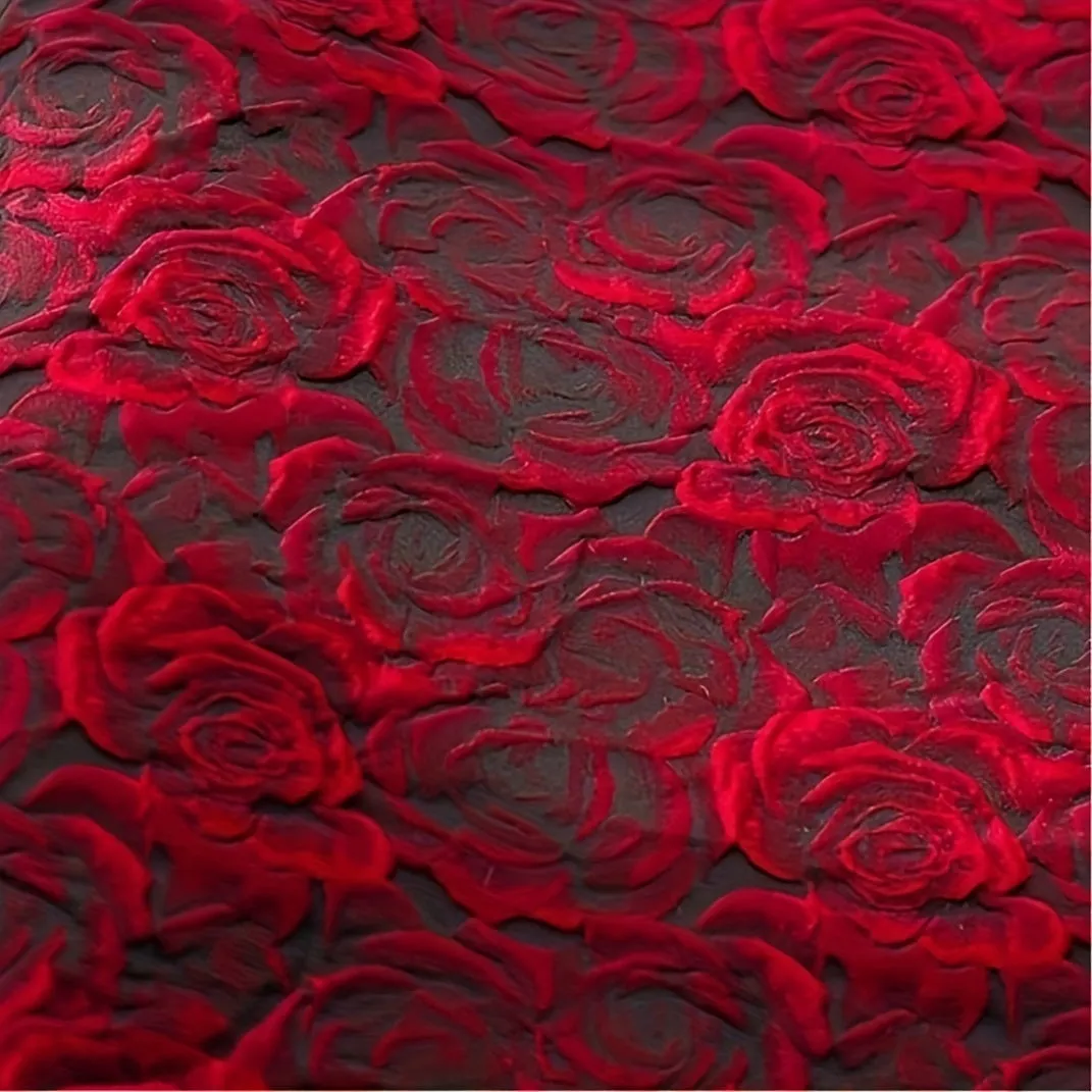 DIY Sewing 3D Rose Jacquard Fabric for Womens Wear