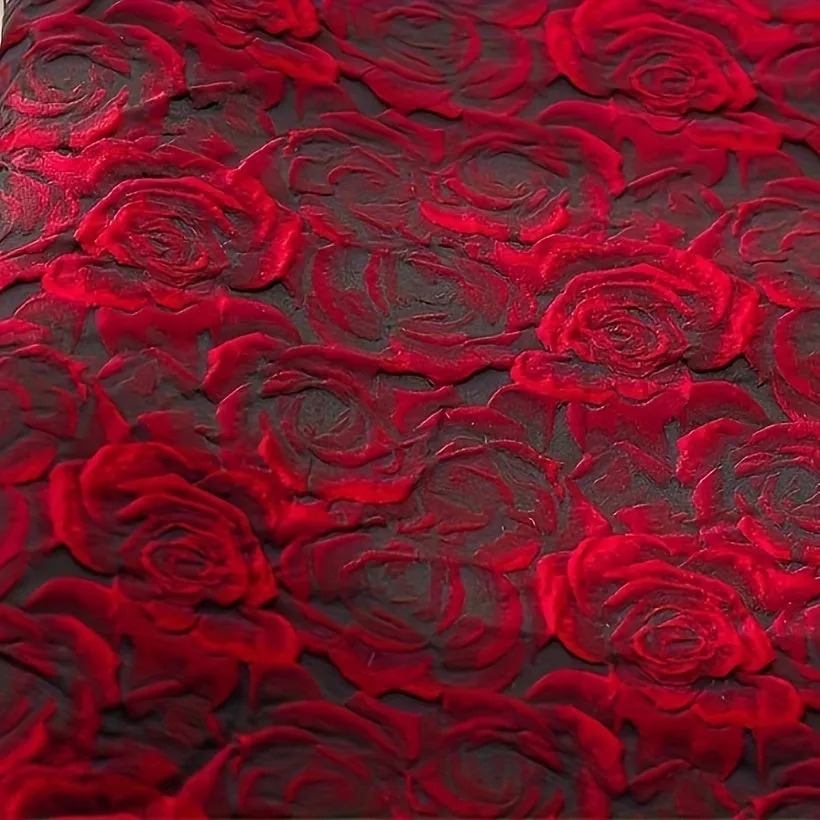 DIY Sewing 3D Rose Jacquard Fabric for Womens Wear