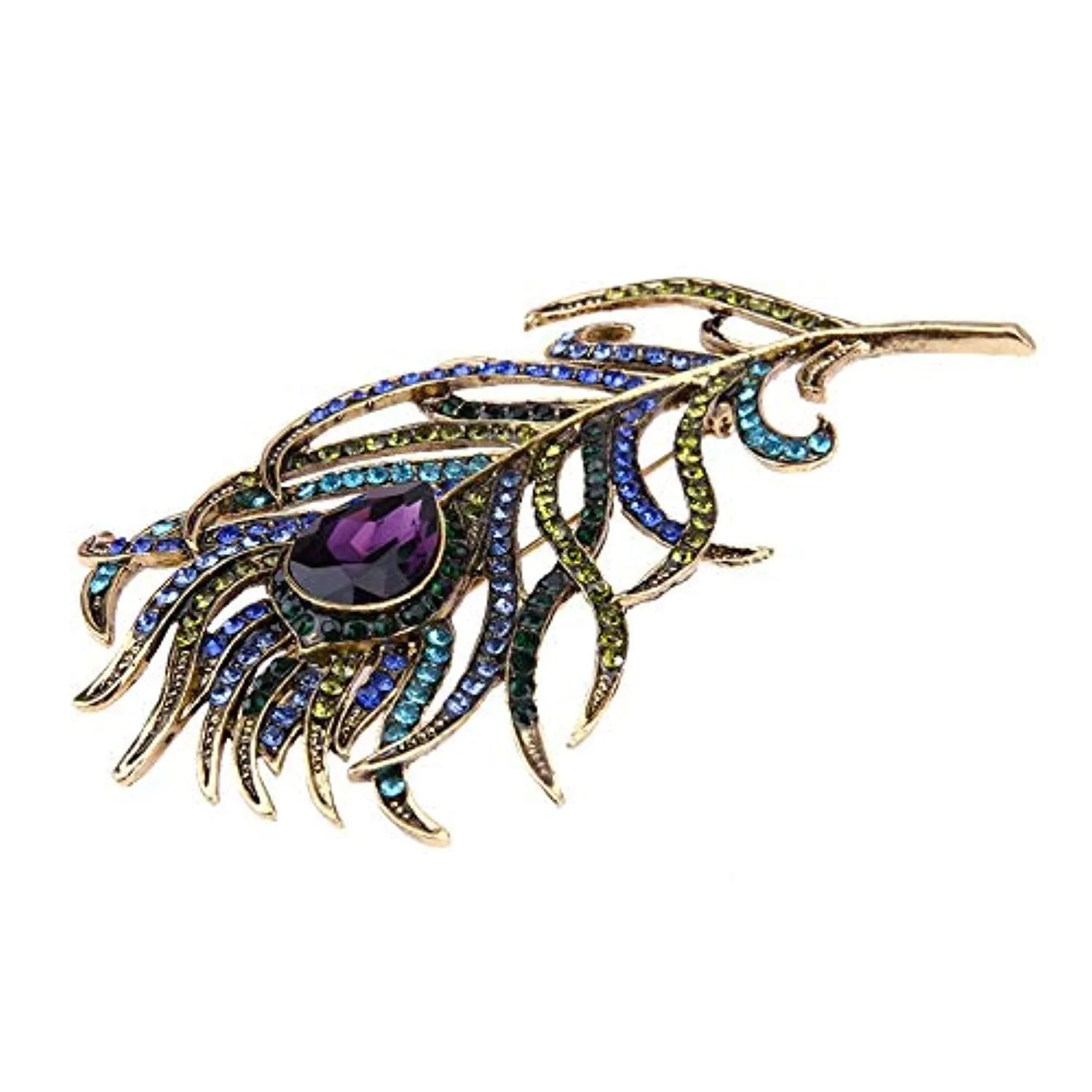 Electomania Women's Alloy Rhinestone Brooch Pin