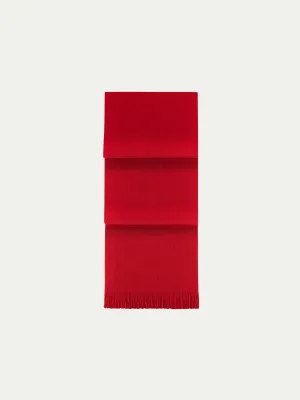 Extrafine Merino Scarf Red