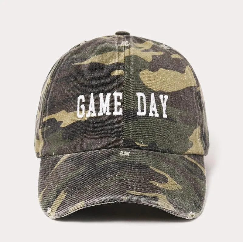 GAME DAY Camo Cotton Baseball Cap