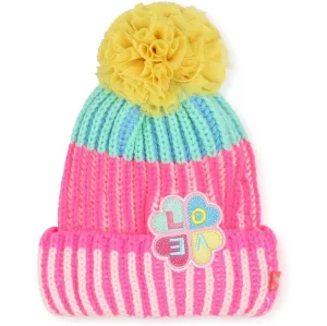 Girls Pink Pull On Hat