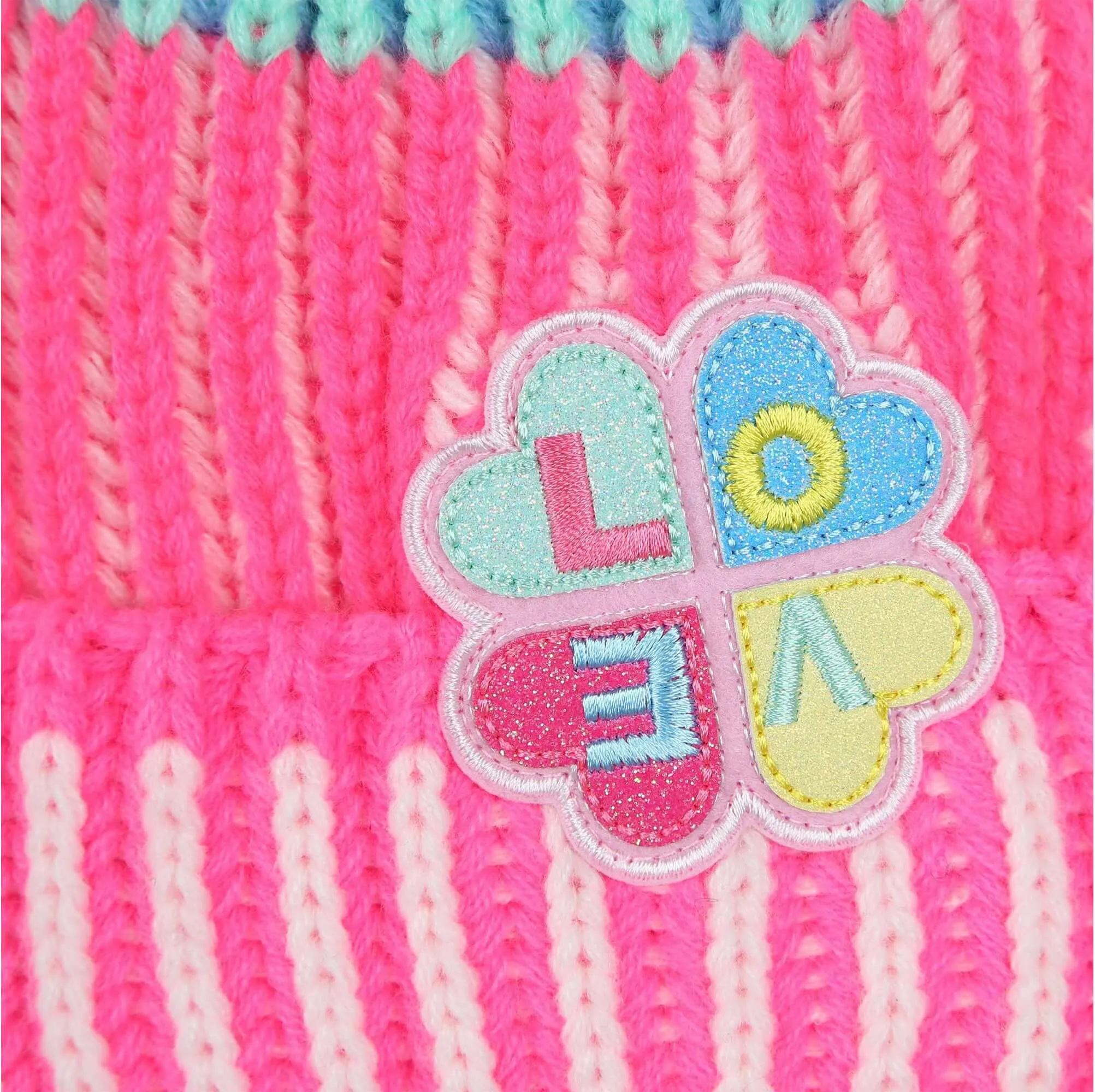 Girls Pink Pull On Hat