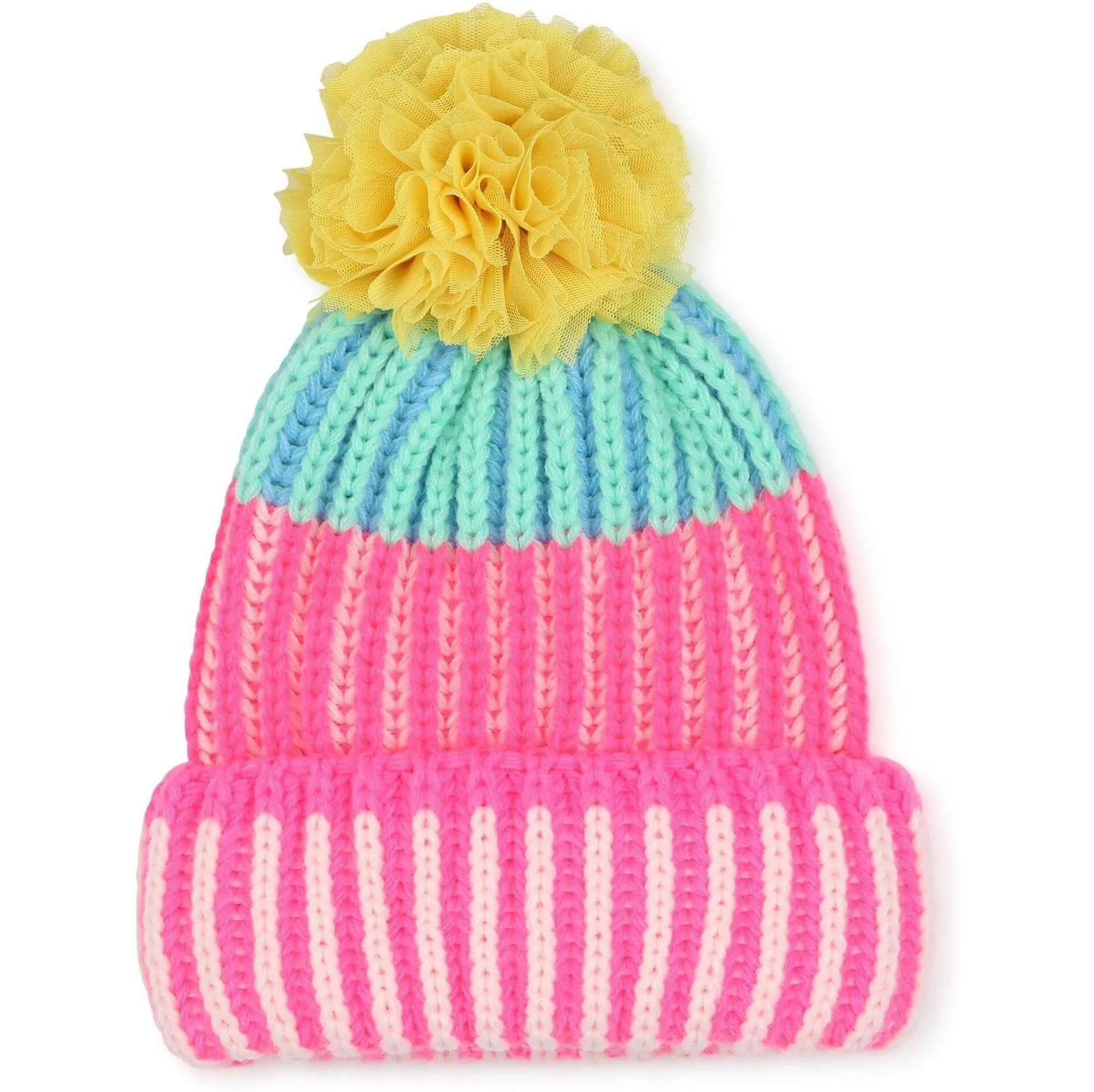 Girls Pink Pull On Hat