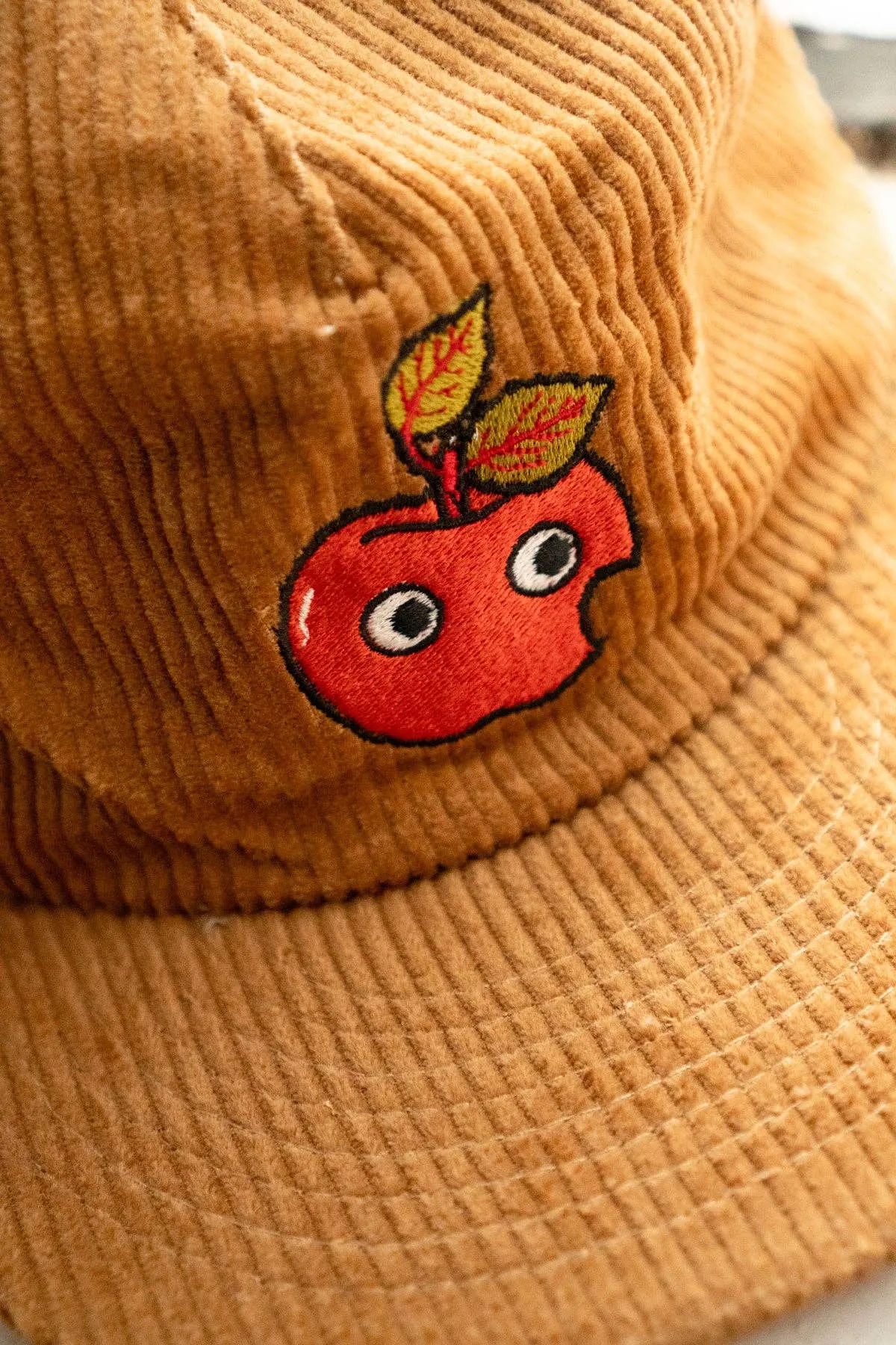 Googly Apple Corduroy 5 Panel Hat