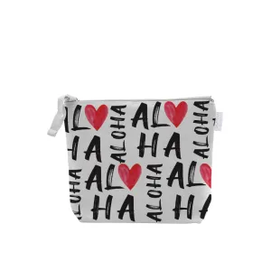 Graffiti Aloha Hearts Cosmetic Bag, Small