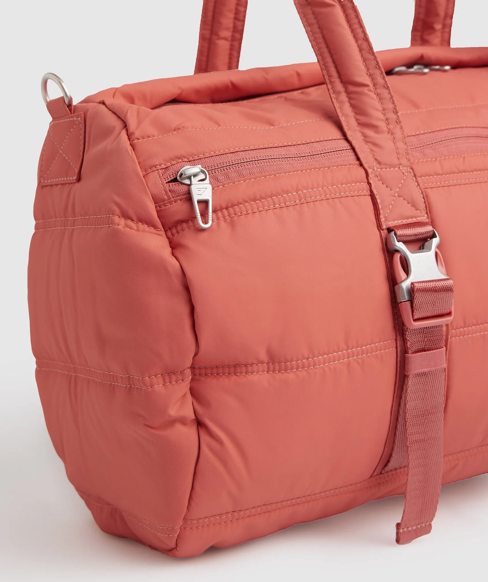 Gymshark Premium Lifestyle Barrel Bag - Terracotta Pink