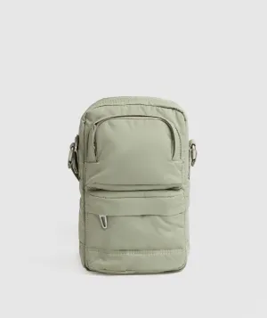 Gymshark Premium Lifestyle Cross Body - Light Olive Green