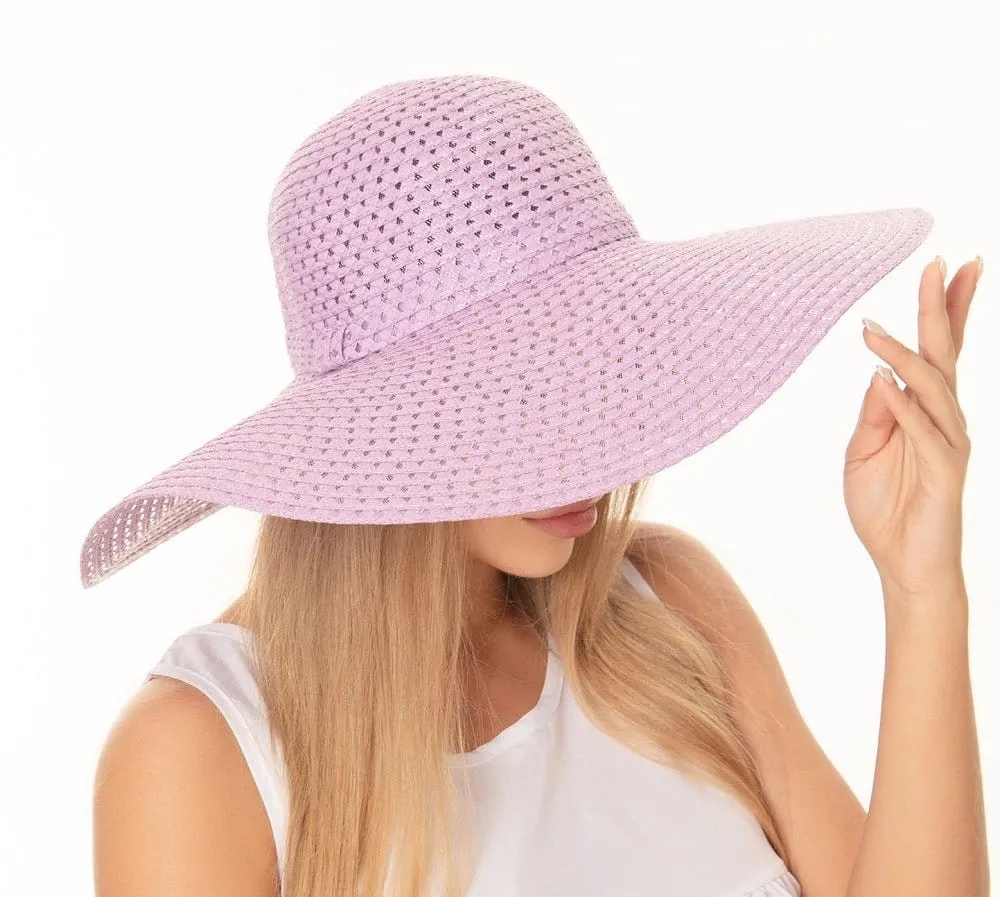 H3082 Hollow Out Straw Beach Summer Hat