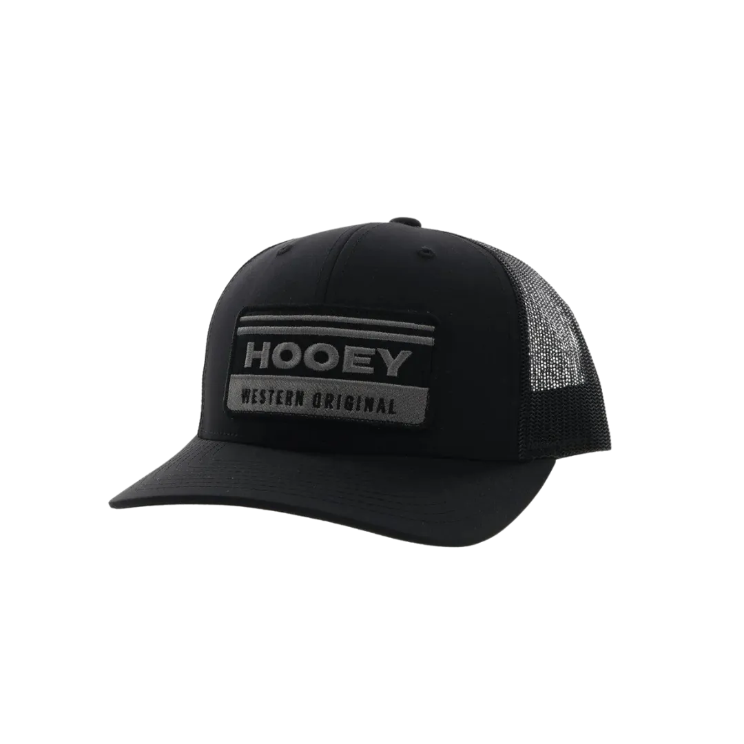 Hooey Men's Horizon Patch Black And Grey Hat