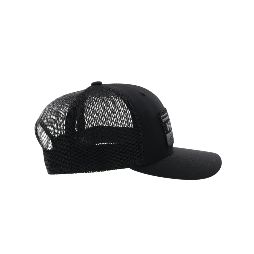 Hooey Men's Horizon Patch Black And Grey Hat