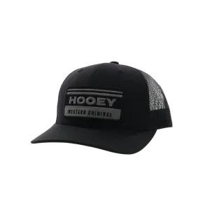 Hooey Men's Horizon Patch Black And Grey Hat