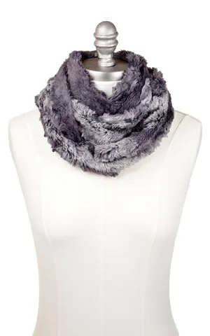 Infinity Scarf - Luxury Faux Fur in Muddy Waters