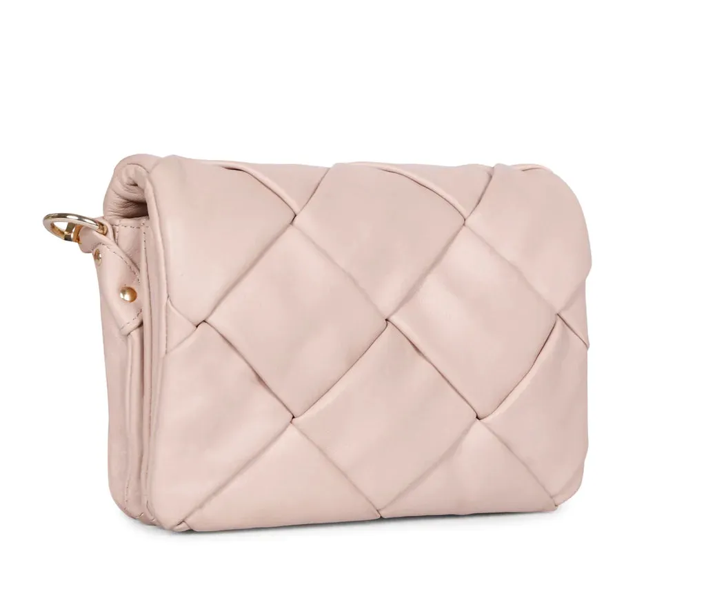 Kate Pink Blush Leather handcrafted Cross Body Sling Bags