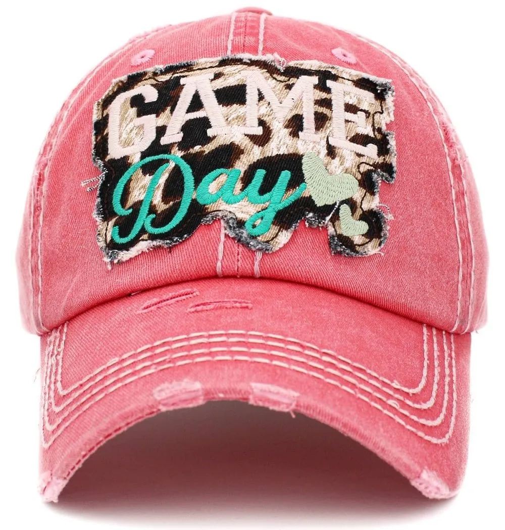 KBV1396 "Game Day" Vintage Washed Baseball Cap