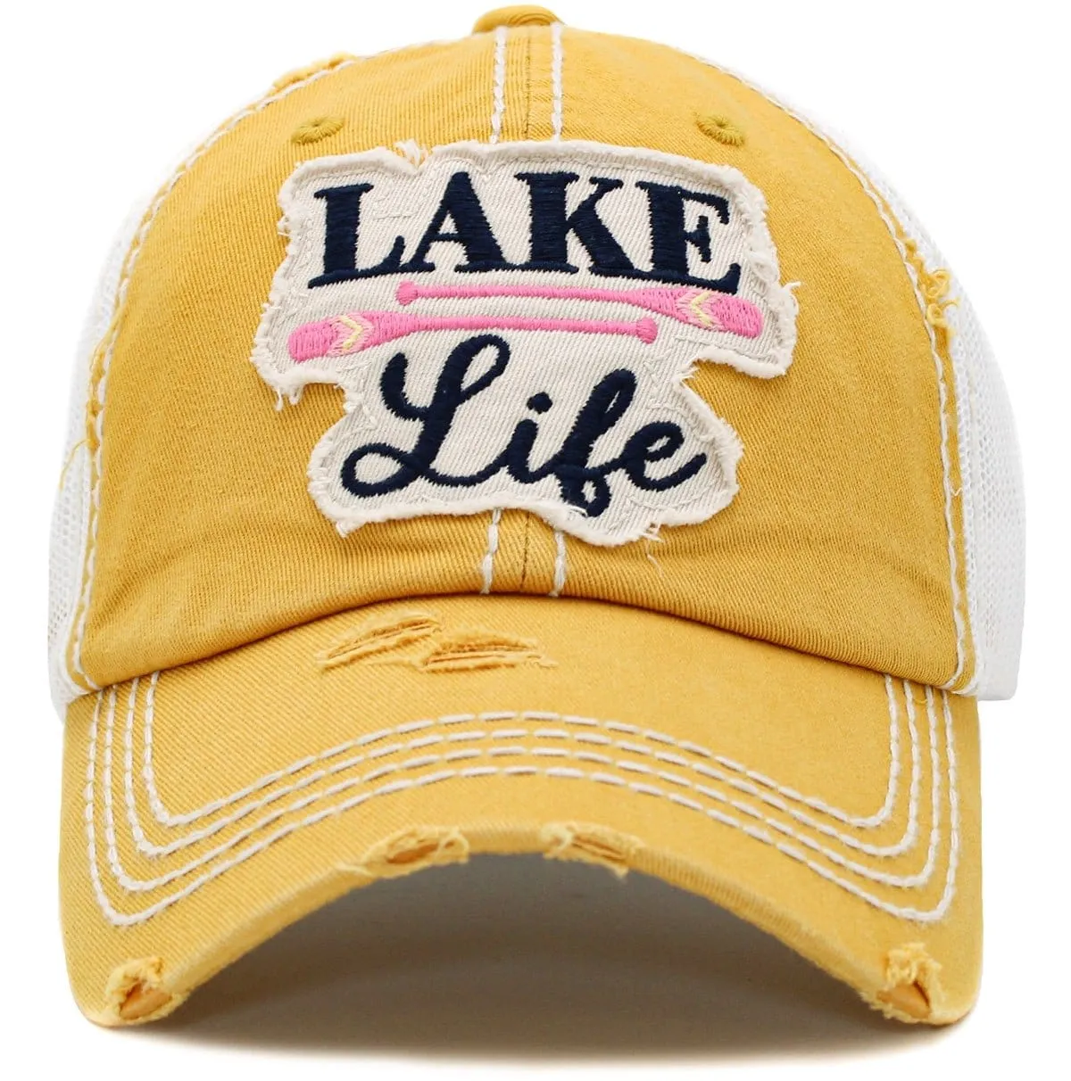 KBV1428 "Lake Life" Vintage Distressed Cotton Cap