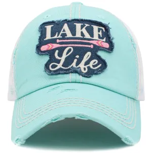 KBV1428 "Lake Life" Vintage Distressed Cotton Cap