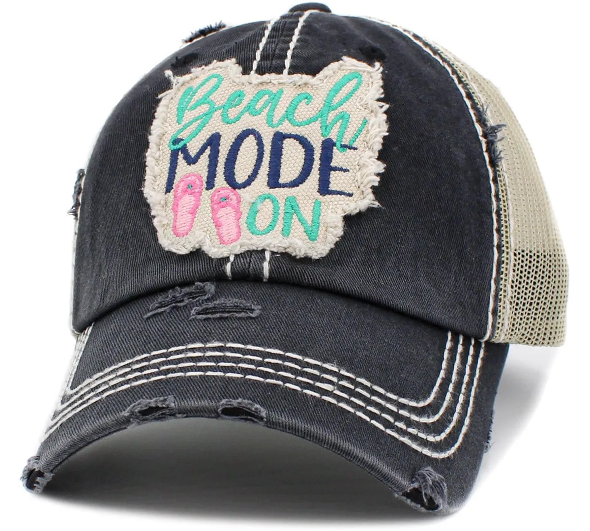 KBV1430 "Beach Mode On" Vintage Distressed Ballcap