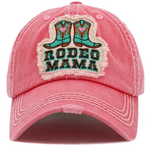 KBV1478 'Rodeo MaMa" Washed vintage Ballcap