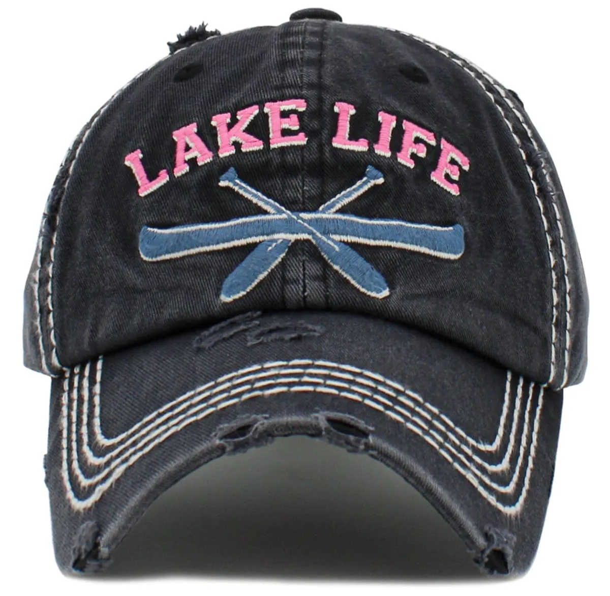 KBV1486 'Lake Life' Washed Vintage Ballcap