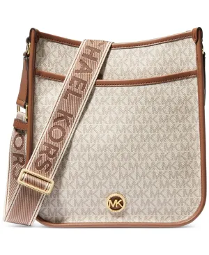 Logo Luisa Large North South Messenger Michael Kors, gray