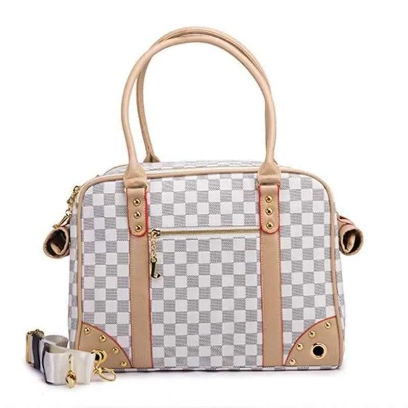 Luxe Checker Dog Carrier