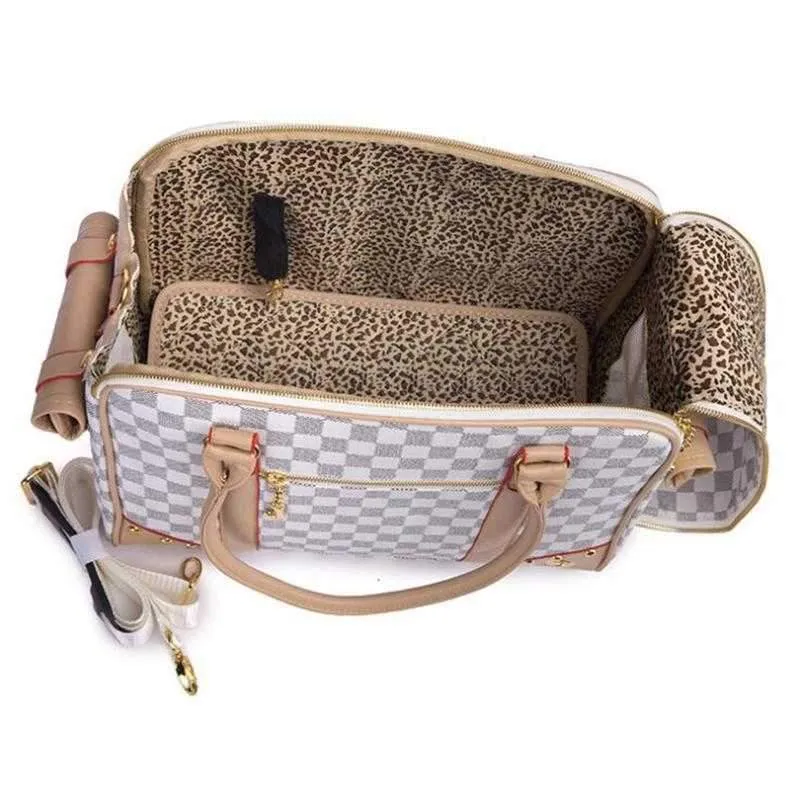 Luxe Checker Dog Carrier