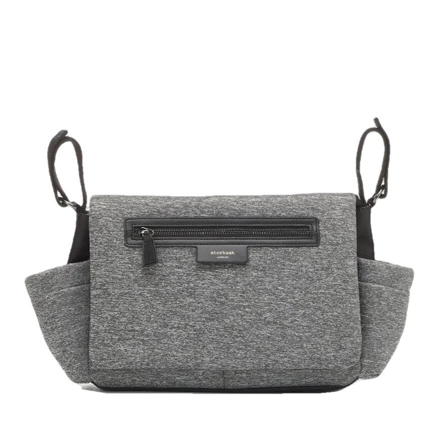 Luxe Grey Stroller Organizer Bag